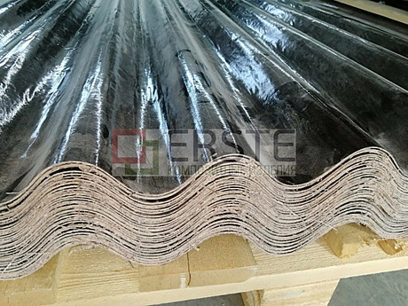Лист стеклопластиковый профилированный коричневый ЛПЦ-20/100-1,0 (волна) (1160х2000 мм)