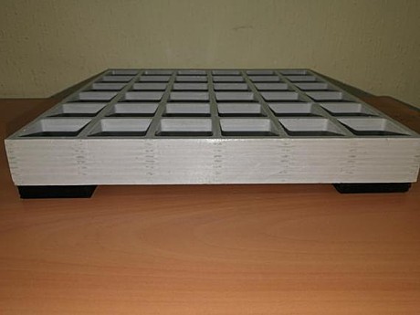 Комплект подставки (композитная решетка ECO-FR на полиуретановых ножках) (ВхШхГ), мм: 40х2002х1000